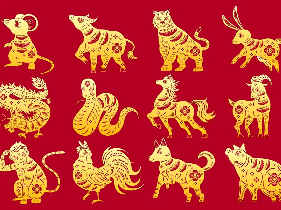 Chinesisches Sternzeichen berechnen: Die Symbole der zwölf Tierkreiszeichen Die Symbole der zwölf chinesischen Sternzeichen