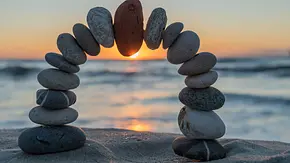 Eine Brücke aus seinen am Strand - Foto: emotionpicture / AdobeStock