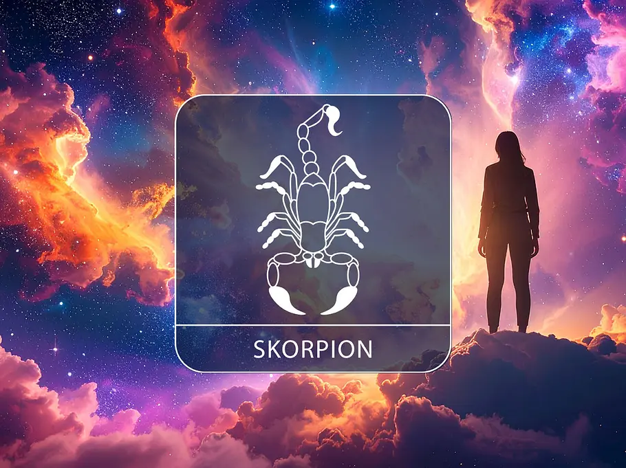Sternzeichen Skorpion in einer Traum-Wolken-Welt