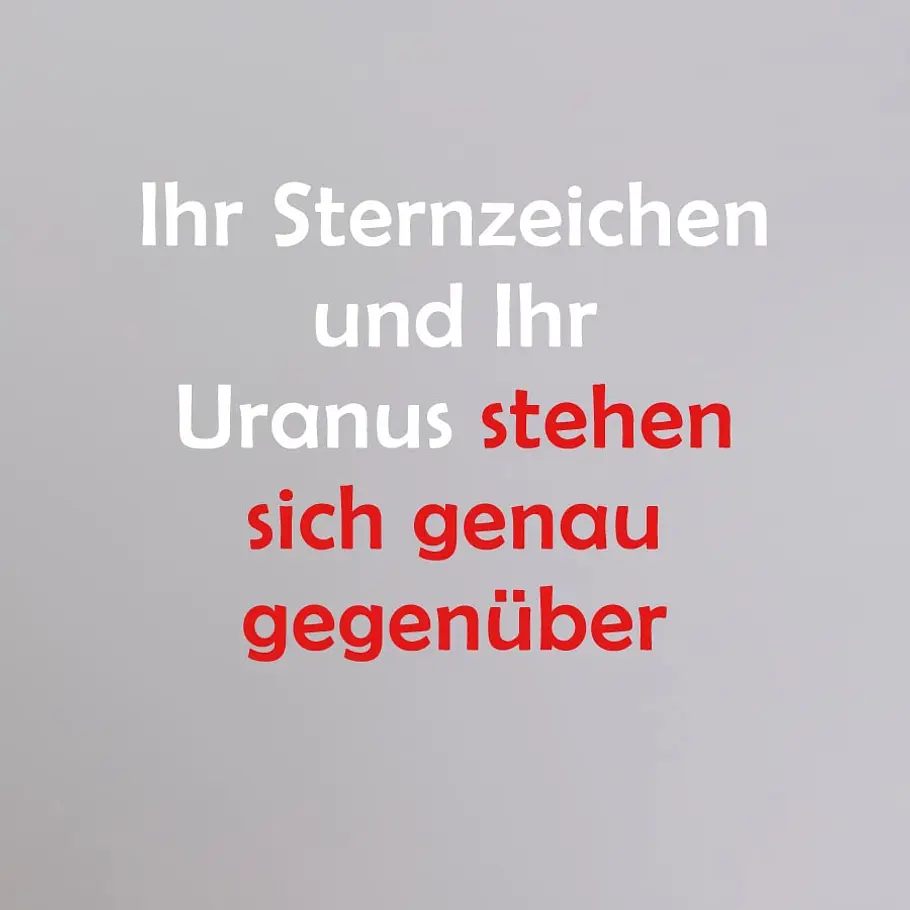 diaet horoskop uranus gegenueber