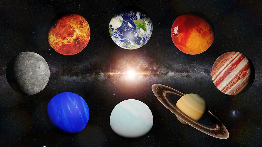 Die Herrscherplaneten der Sternzeichen Abbildung der Planeten im Sonnensystem