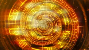 Das Bild zeigt einen leuchtend goldenen, spiralförmig angeordneten astrologischen Tierkreis mit den Symbolen der verschiedenen Sternzeichen. - Foto: BitsAndSplits/iStock Das Bild zeigt einen leuchtend goldenen, spiralförmig angeordneten astrologischen Tierkreis mit den Symbolen der verschiedenen Sternzeichen. - Foto: BitsAndSplits/iStock