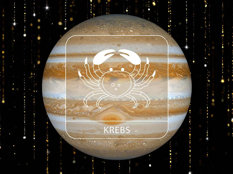 Sternzeichen Krebs mit Glücksplanet Jupiter