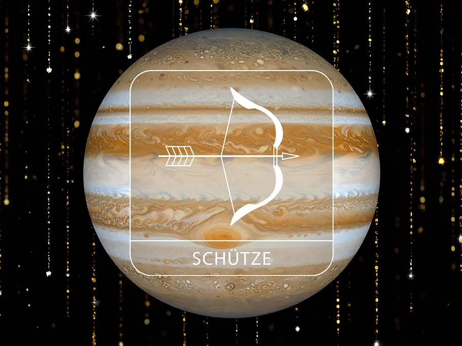 Sternzeichen Schütze mit Glücksplanet Jupiter