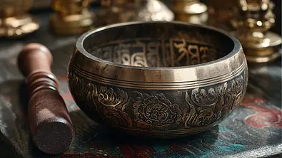 Klangschale in Gold - Foto: Daniel/ AdobeStock