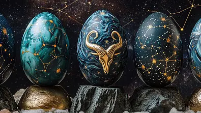 Ostereier mit astrologischer Bemalung - Foto: Nacci / AdobeStock
