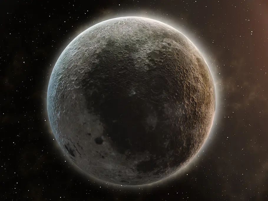 Planet Merkur im Weltall