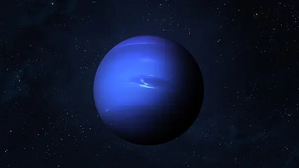 Sicht auf den blauen Planeten Neptun, umringt von Sternen. - Foto: revers_jr/AdobeStock Sicht auf den blauen Planeten Neptun, umringt von Sternen. - Foto: revers_jr/AdobeStock