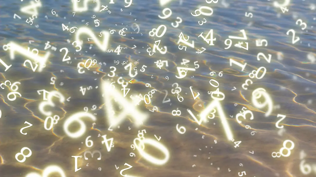 Wellen auf dem Wasser umgeben von Zahlen - Foto: Nikolay Ponomarenko/iStock Wellen auf dem Wasser umgeben von Zahlen - Foto: Nikolay Ponomarenko/iStock