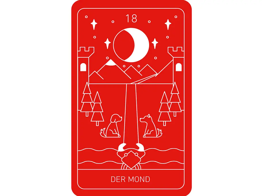 Mond Tarot: Der Mond
