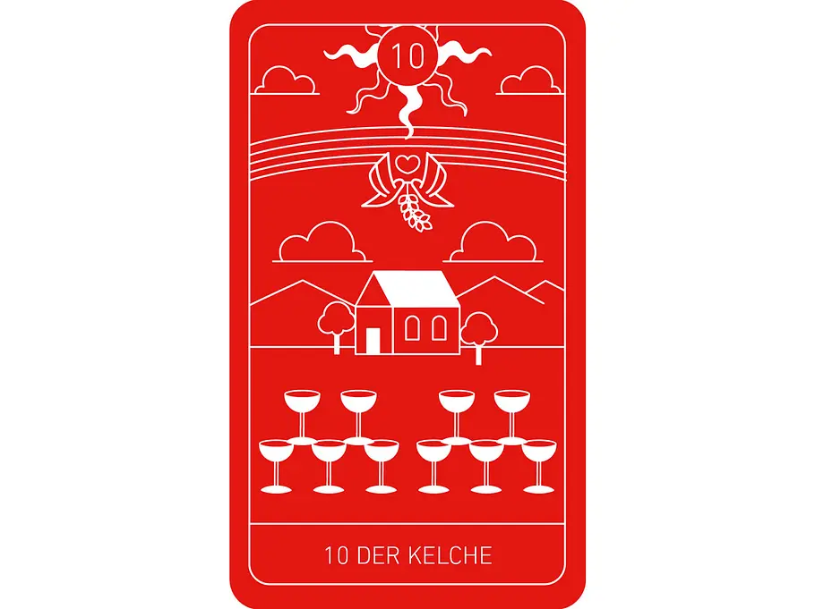 Tarot: Zehn Kelche