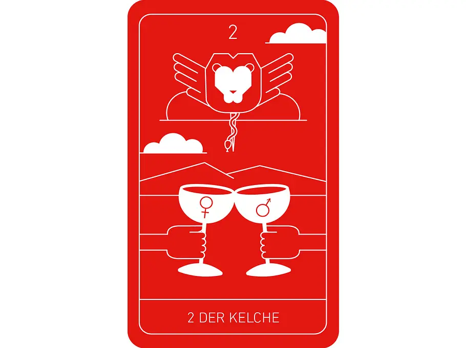 Tarot: Zwei Kelche