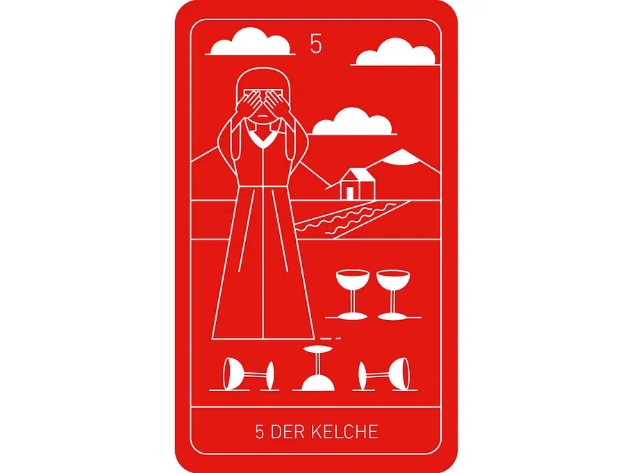 Tarot: Fünf Kelche