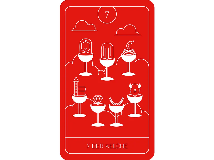 Tarot: Sieben Kelche