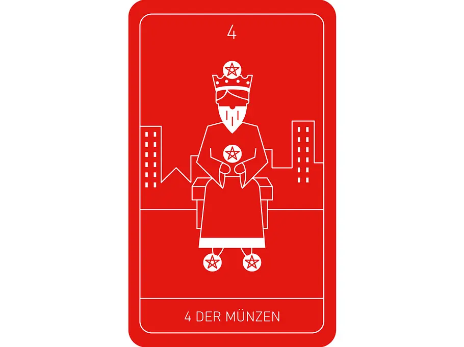 Tarot: Vier Münzen