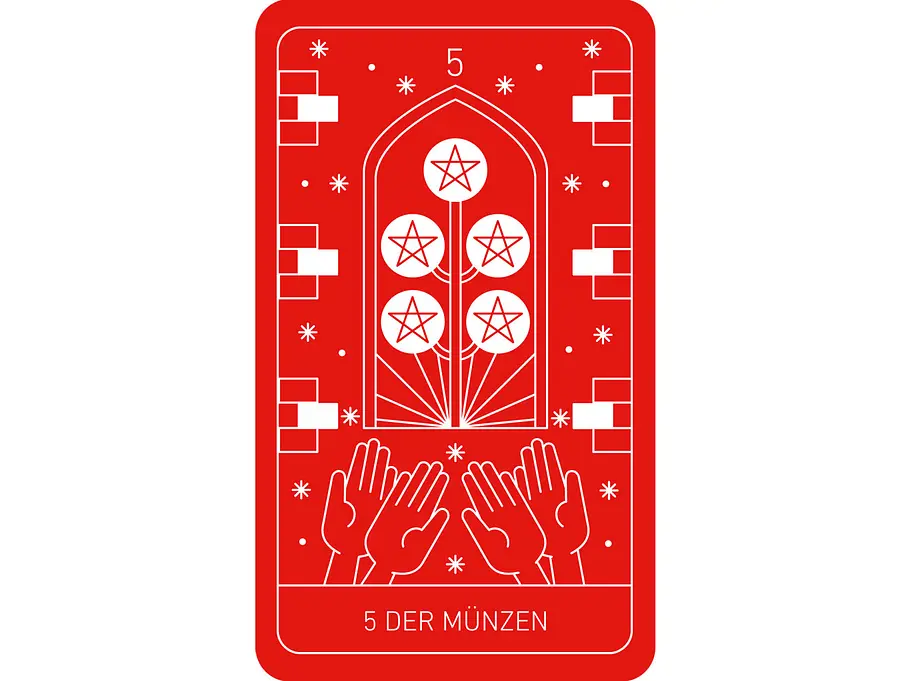 Tarot: Fünf Münzen