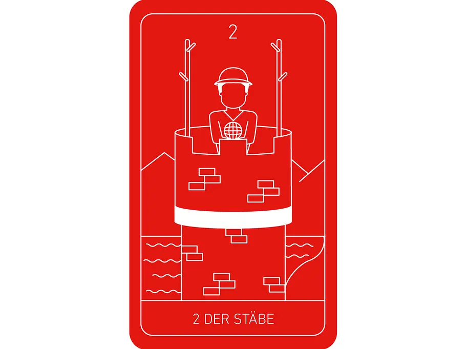 Tarot: Zwei Stäbe