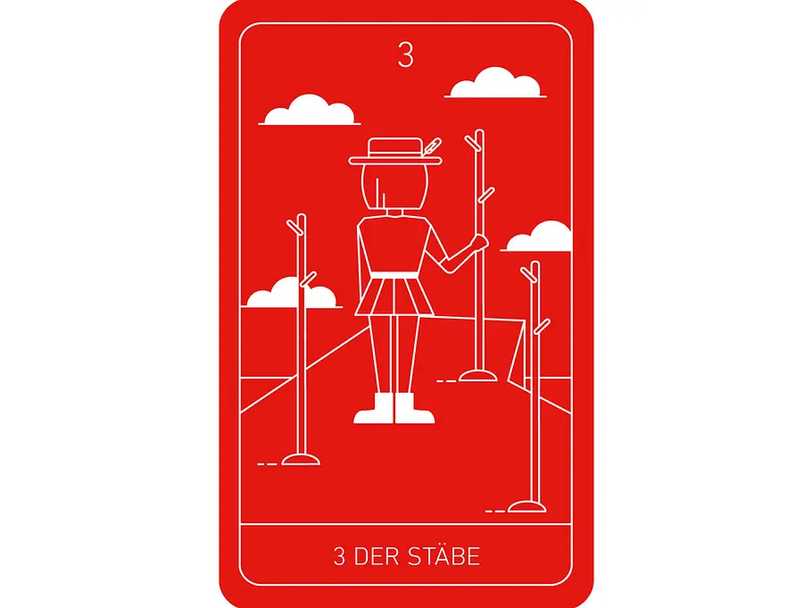 Tarot: Drei Stäbe