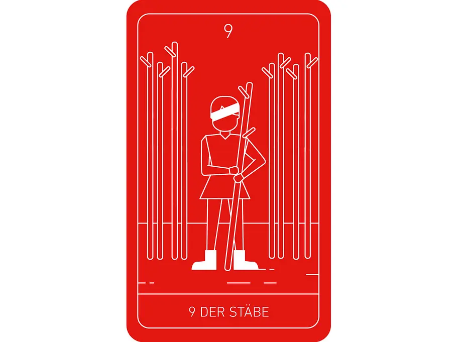 Tarot: Neun Stäbe