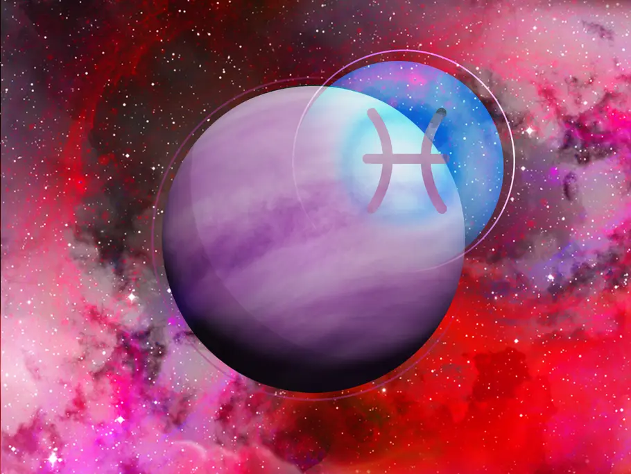 Venus in den Fischen ab dem 27.03.25 Planet Venus in der Galaxie mit dem Sternzeichen Fische